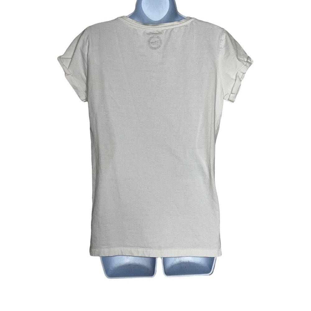 Rare Walt Disney Mickey Minnie Kissing London Great Britain Flag Tee T-Shirt L - Picture 6 of 9